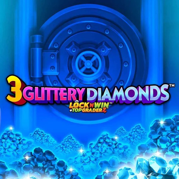 Play 3 Glittery Diamonds slot by PearFiction Studios on shufflekaszino.net