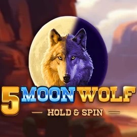 Official Slots logo: 5 Moon Wolf by Apparat Gaming at Shuffle Casino