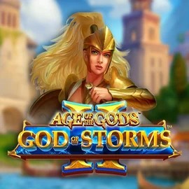 Try Age Of The Gods: God Of Storms 2 slot by Playtech on shufflekaszino.net – logo image