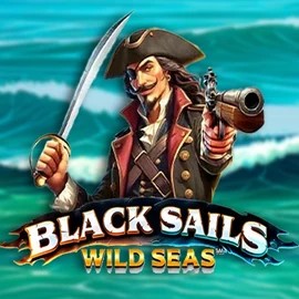 Slots logo of Black Sails Wild Seas from Infinity Dragon Studios at Shuffle Casino