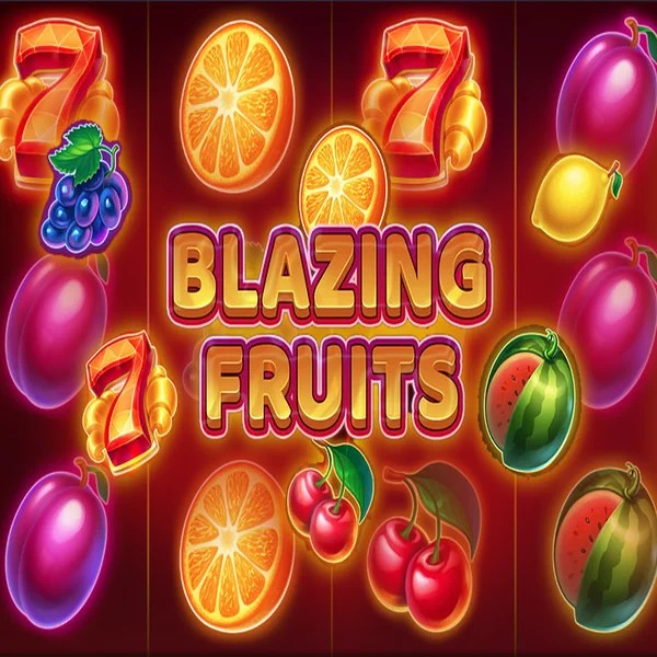 Blazing Fruits online game logo by Inbet Games on shufflekaszino.net