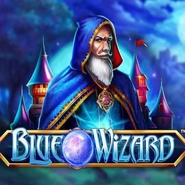 Blue Wizard logo by Quickspin at Shuffle Casino