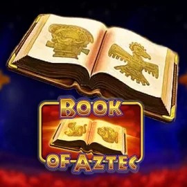 Book of Aztec slot logo by Amatic Industries at Shuffle Casino