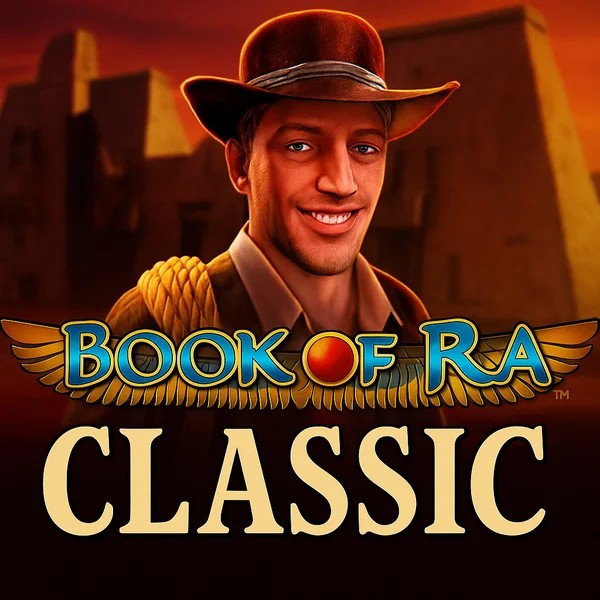 Book of Ra Classic casino game by Novomatic – featured logo at Shuffle Casino