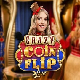 Live Casino logo of Crazy Coin Flip from Evolution at Shuffle Casino