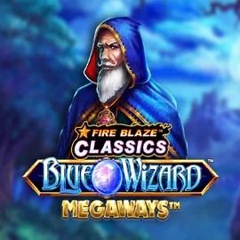 Fire Blaze Blue Wizard Megaways game by Rarestone Gaming – logo hosted on Shuffle Casino