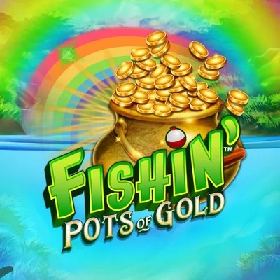 Fishin Pots Of Gold logo – Slots by Gameburger Studios at Shuffle Casino