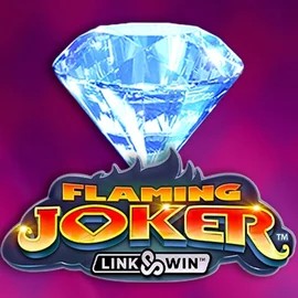 Flaming Joker Link and Win online game logo by Barstruck on shufflekaszino.net