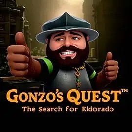 Gonzo's Quest by NetEnt, showcased at shufflekaszino.net – game logo