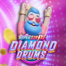 Hyper Strike Diamond Drums online game logo by Gameburger Studios on shufflekaszino.net