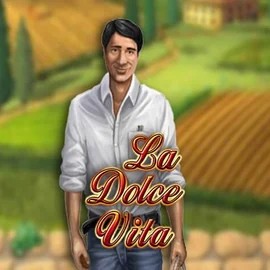 La Dolce Vita online game logo by Gamomat on shufflekaszino.net
