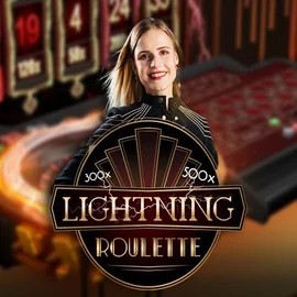 Lightning Roulette logo by Evolution Shuffle Casino