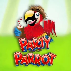 Official Slots logo: Party Parrot by Rival at Shuffle Casino
