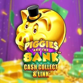 Try Piggies And The Bank Cash Collect &amp; Link slot by Origins on shufflekaszino.net – logo image