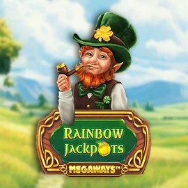 Rainbow Jackpots Megaways logo by Red Tiger Gaming Shuffle Casino