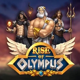 Official Slots logo: Rise of Olympus by Play’n GO at Shuffle Casino