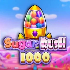 Sugar Rush 1000 by Pragmatic Play, showcased at shufflekaszino.net – game logo