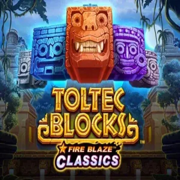 Fire Blaze: Toltec Blocks slot visual from Rarestone Gaming available on shufflekaszino.net
