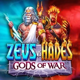 Zeus vs Hades: Gods of War slot logo by Pragmatic Play at Shuffle Casino